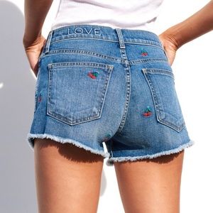 🍒 Sundry Cherry Cutoff Shorts
